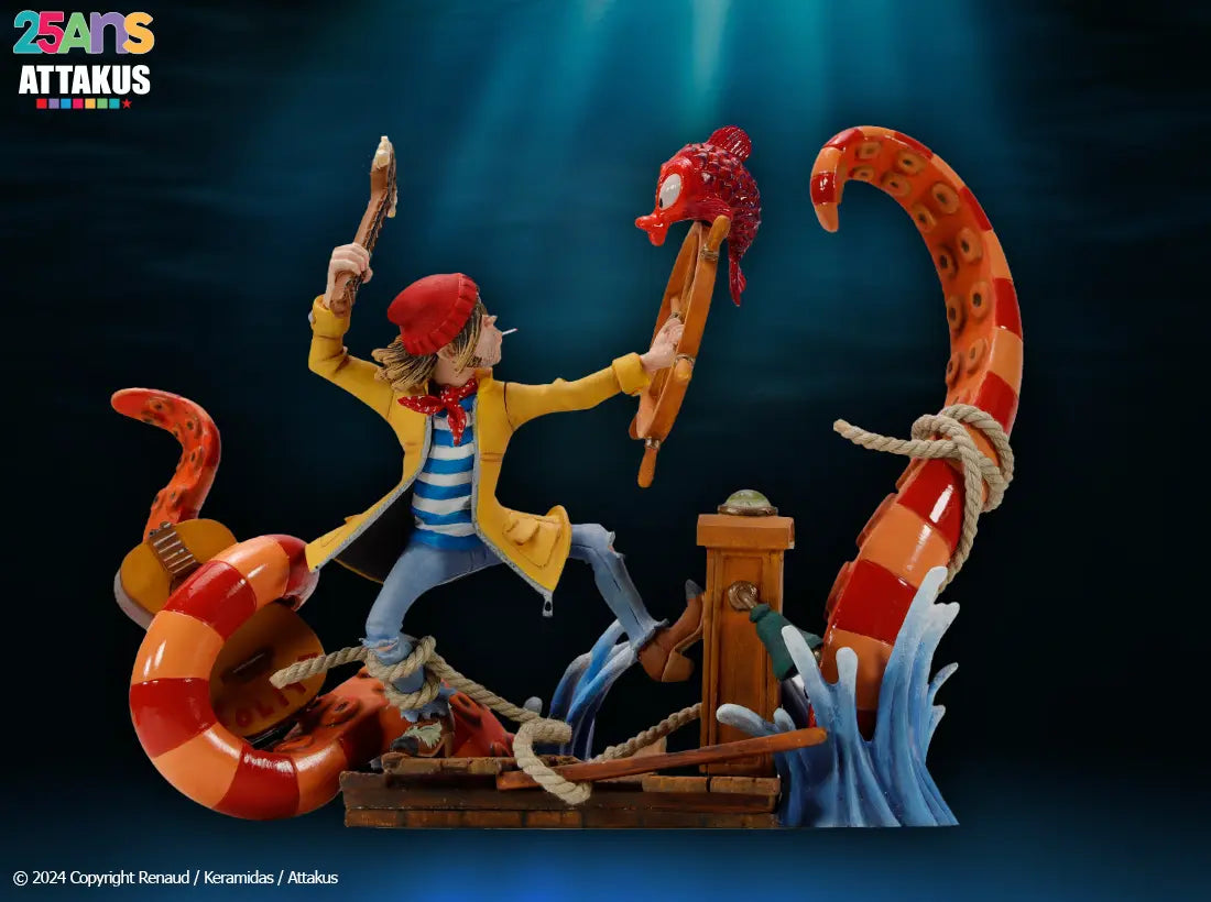 Figurine résine RENAUD - Dès que le vent soufflera… Version Diorama