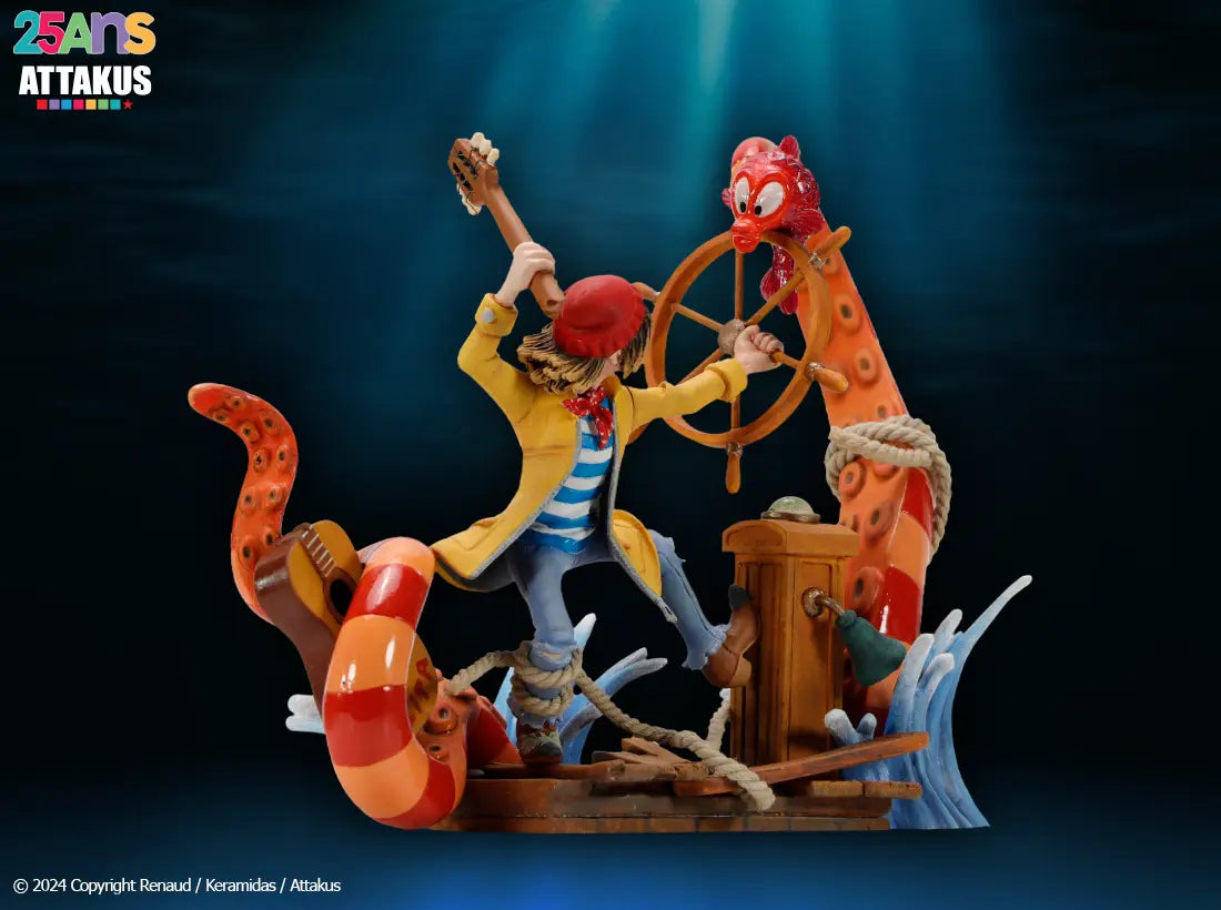 Figurine résine RENAUD - Dès que le vent soufflera… Version Diorama