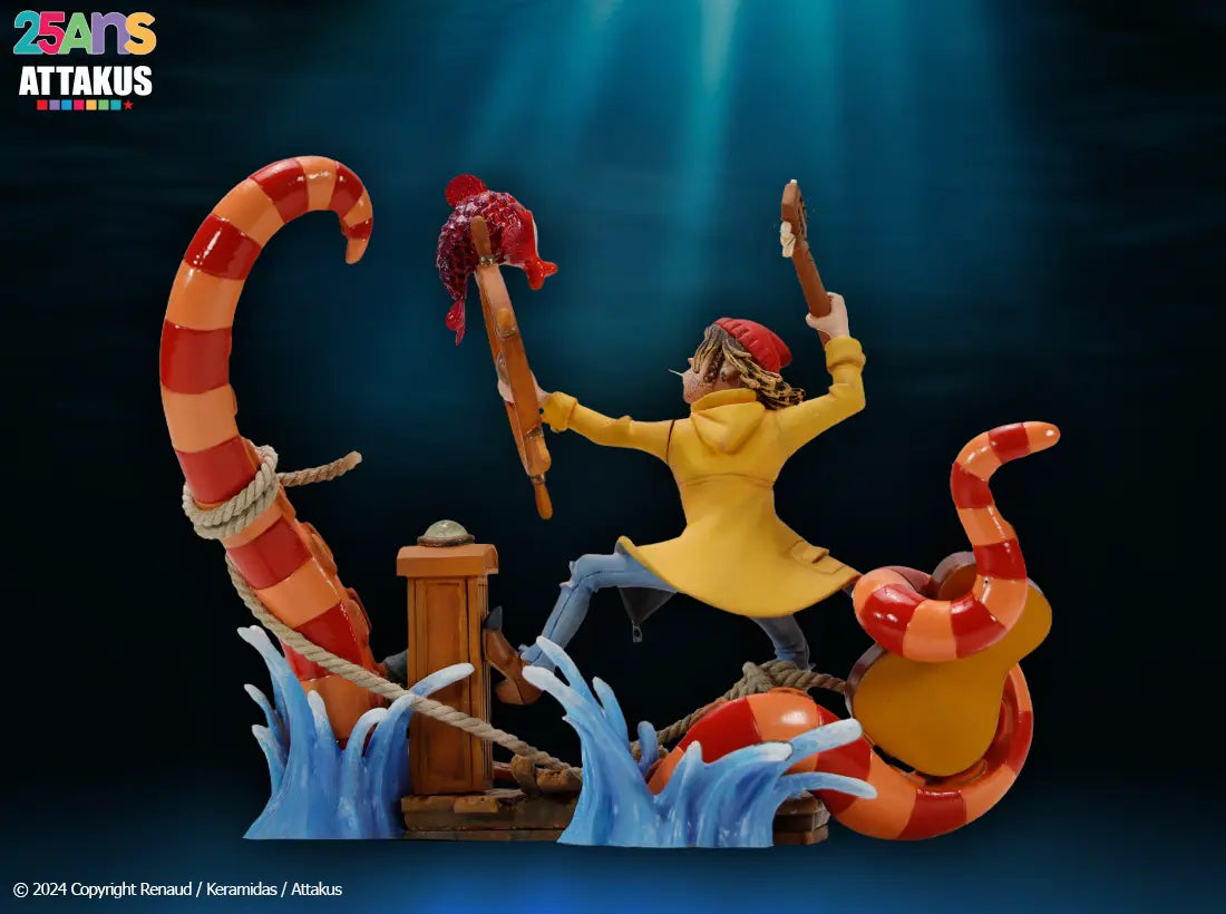 Figurine résine RENAUD - Dès que le vent soufflera… Version Diorama