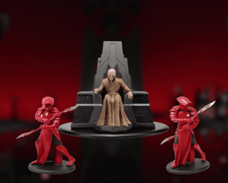 Figurine résine Diorama - Snoke et deux Gardes Praetoriens 1/10e - STAR WARS