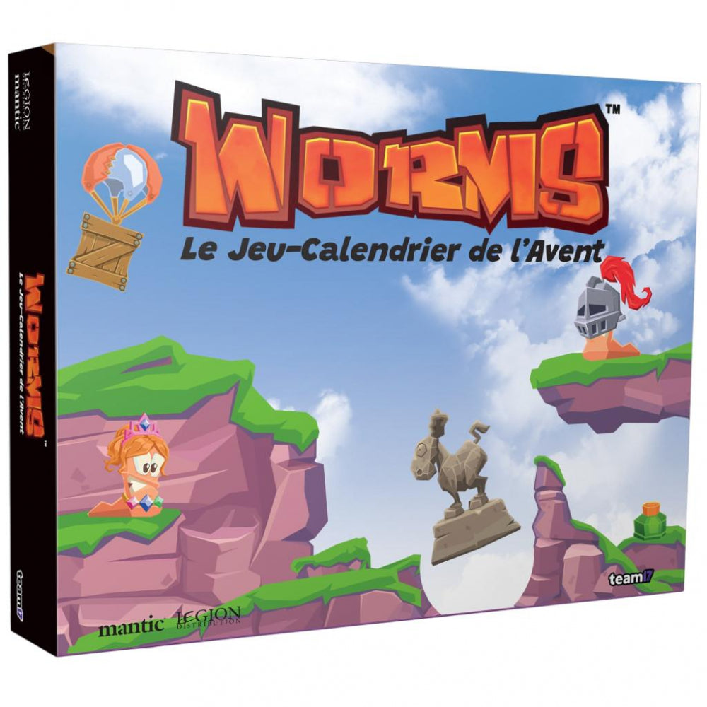 Jeu Worms avec figurines 2-4 joueurs (Calendrier de l’Avent) FR