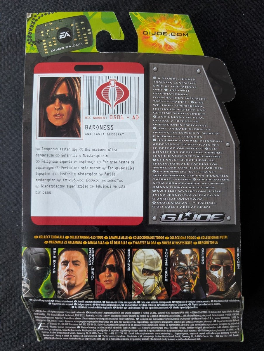 G.I. JOE - Figurine Baroness - Attack On The G.I.Joe Pit 89078