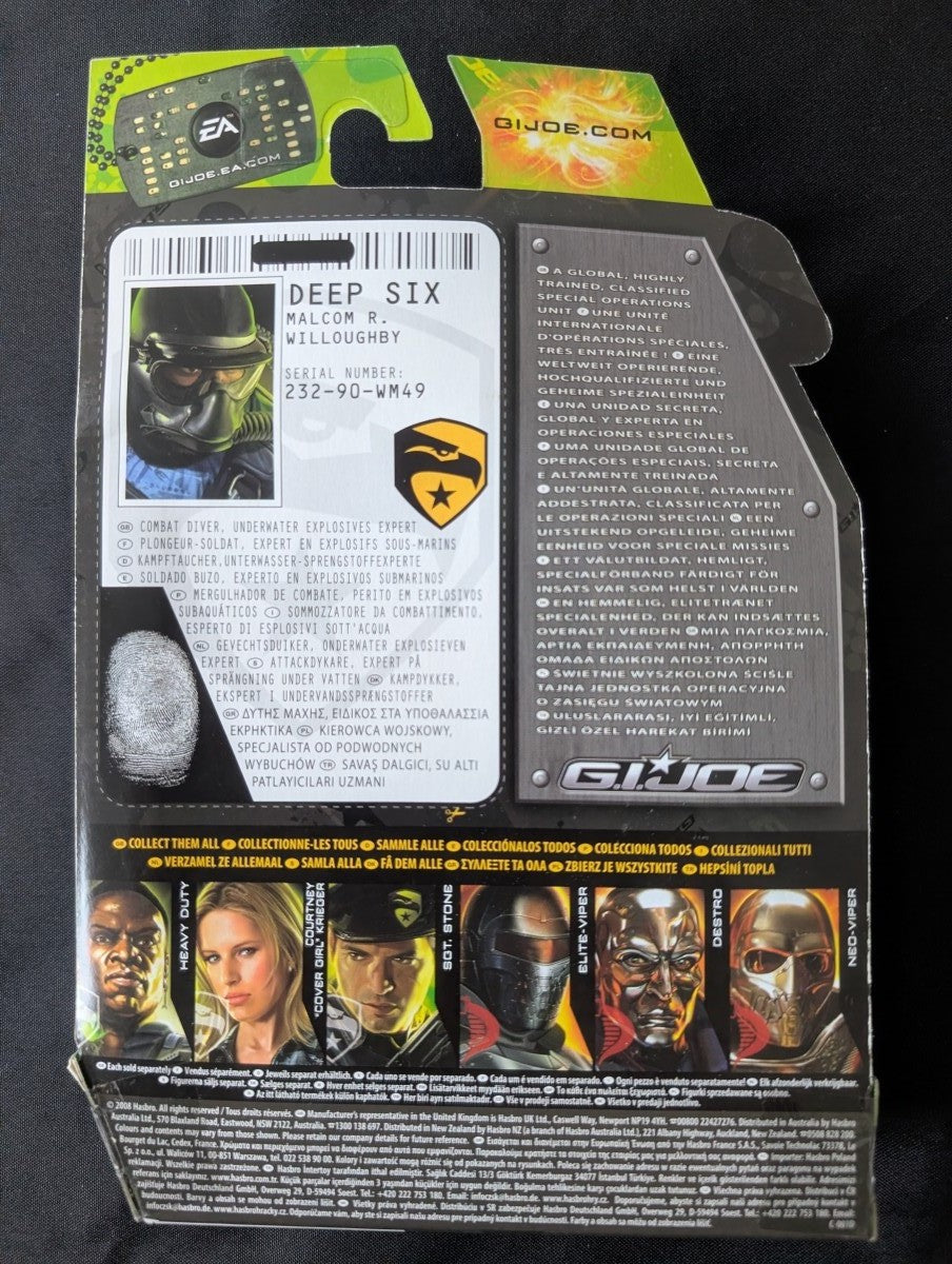 G.I. JOE - Figurine Deep Six - Combat Diver 91732