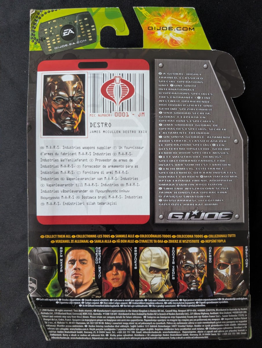 G.I. JOE - Figurine Destro - Weapons Supplier  89079