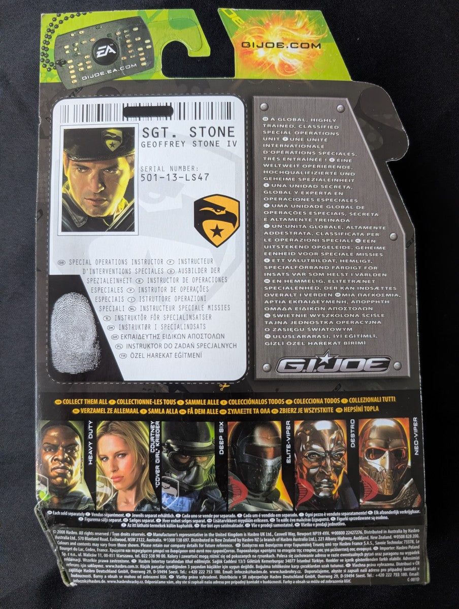 G.I. JOE - Figurine Sgt. Stone - Special Forces Commando 91729