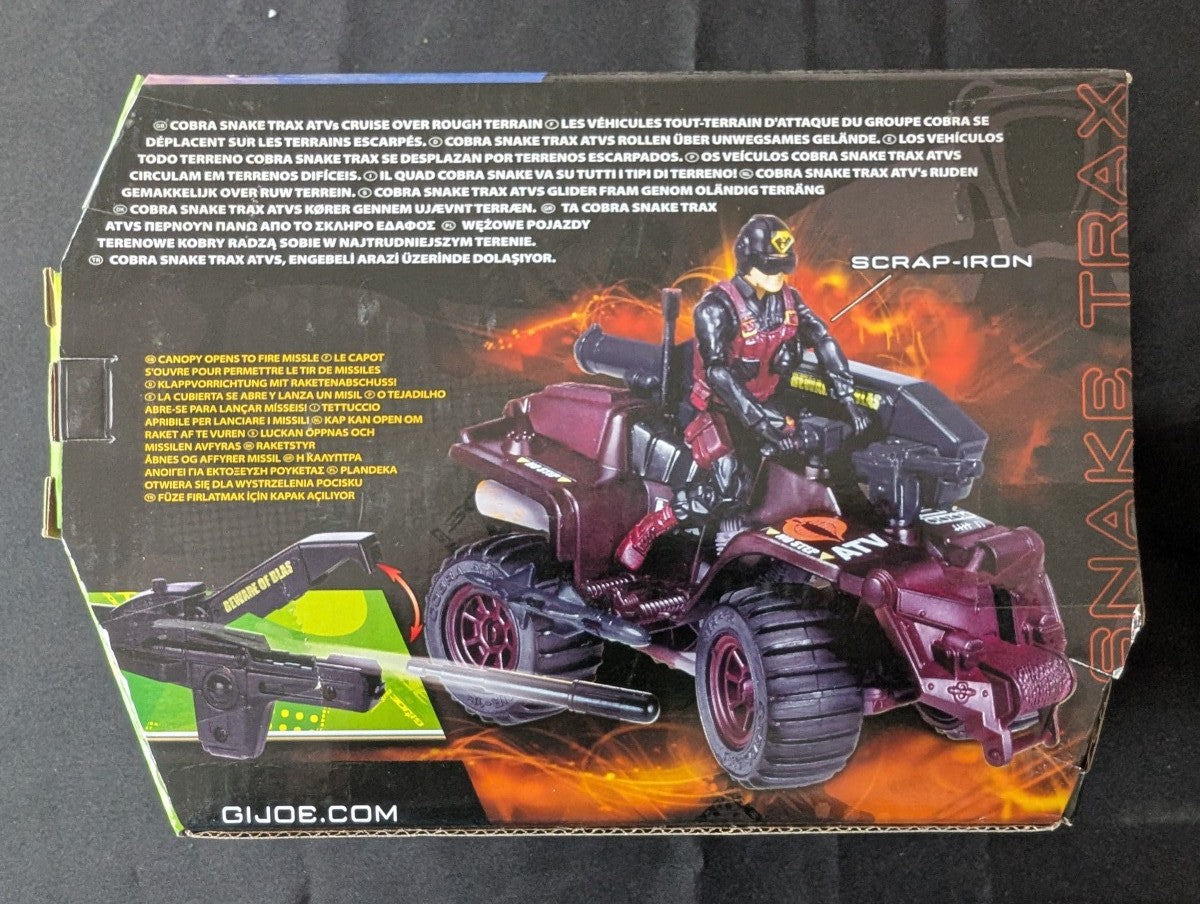 G.I. JOE - Véhicule Snake Trax A.T.V, with Scrap-Iron 89083