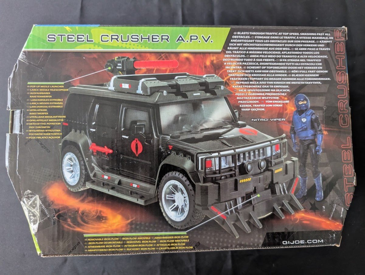 G.I. JOE - Véhicule Steel Crusher A.P.V, with Nitro Viper   89085