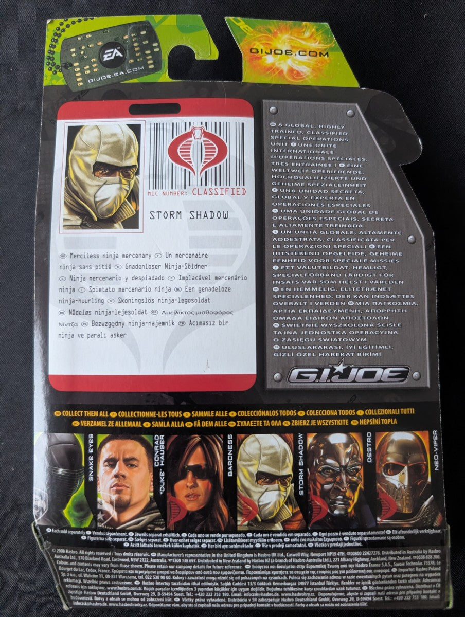 G.I. JOE - Figurine Storm Shadow - Ninja Mercenary 89077