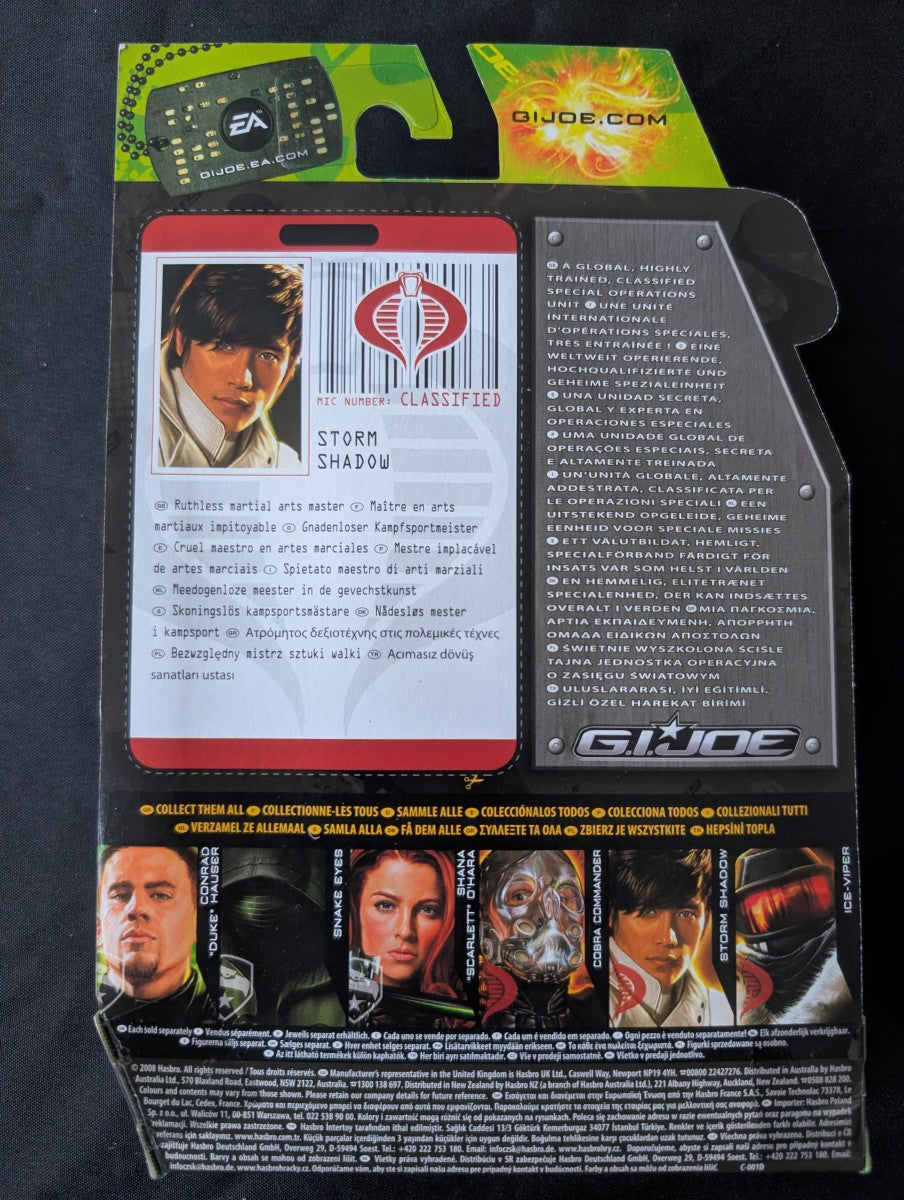 G.I. JOE - Figurine Storm Shadow - Paris Pursuit 89288