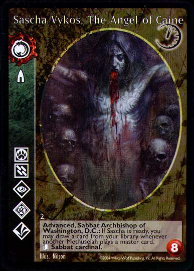 Sascha Vykos, The Angel of Caine [Gehenna set] - VTES CCG