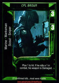 Carte Aliens Predator CCG - Cpl Brown