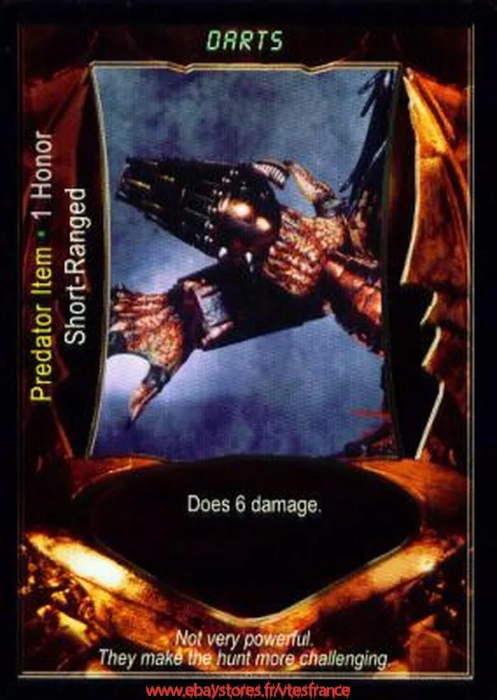 Carte Aliens Predator CCG - Darts