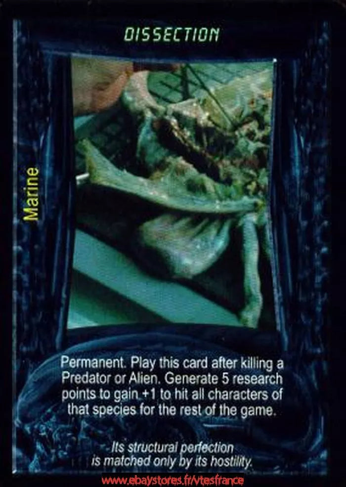 Carte Aliens Predator CCG - Dissection