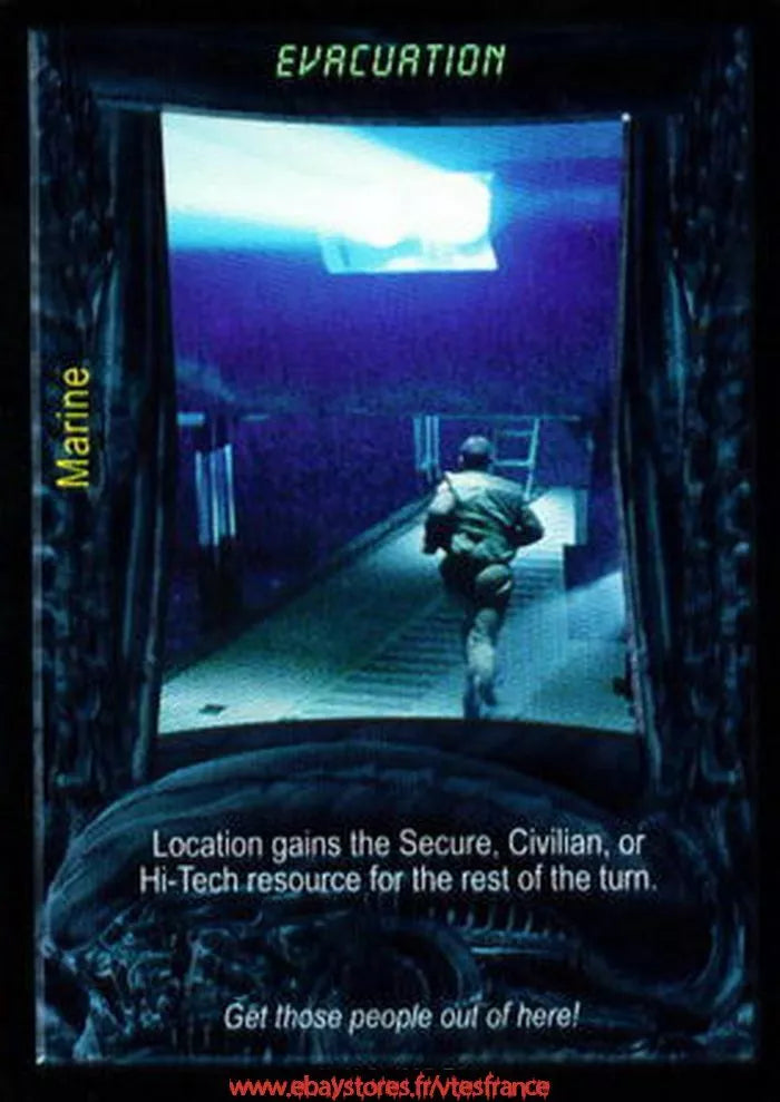 Carte Aliens Predator CCG - Evacuation