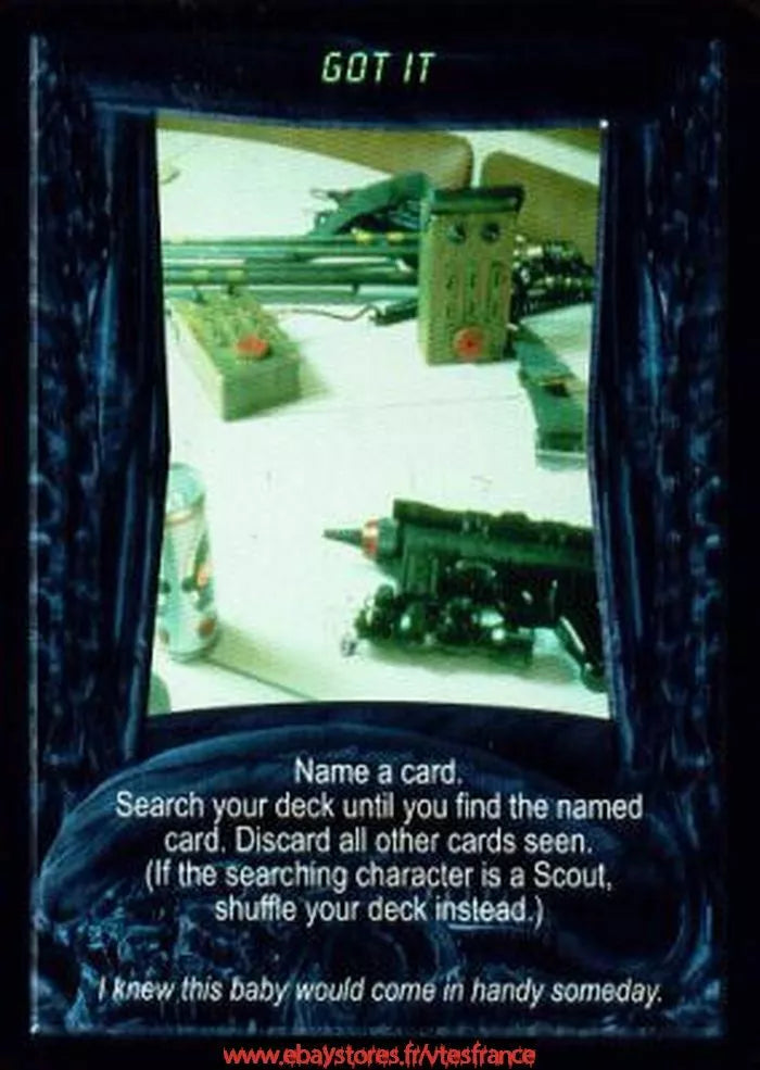 Carte Aliens Predator CCG - Got It
