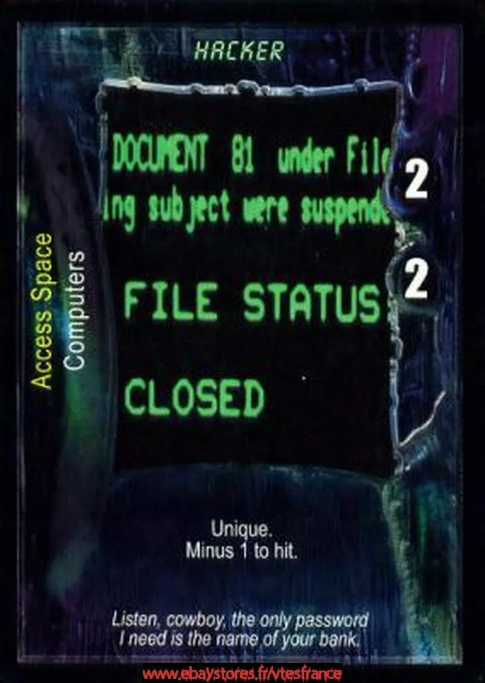 Carte Aliens Predator CCG - Hacker
