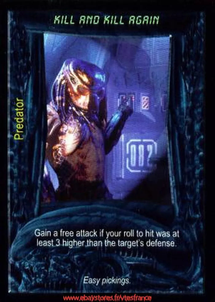 Carte Aliens Predator CCG - Kill and Kill Again