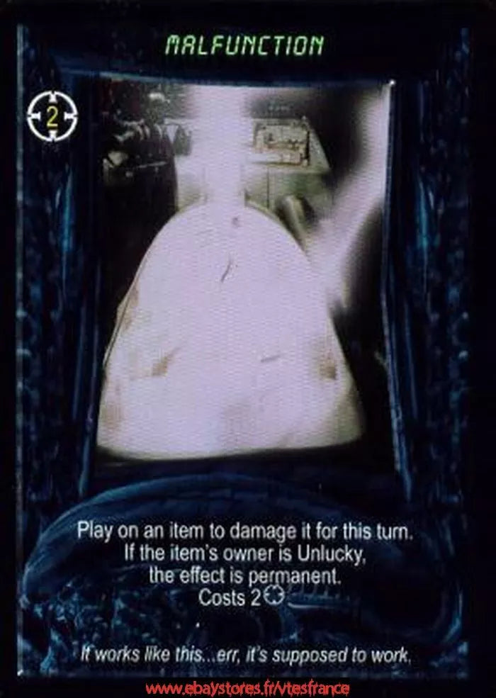 Carte Aliens Predator CCG - Malfunction
