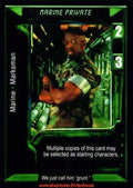 Carte Aliens Predator CCG - Marine Private