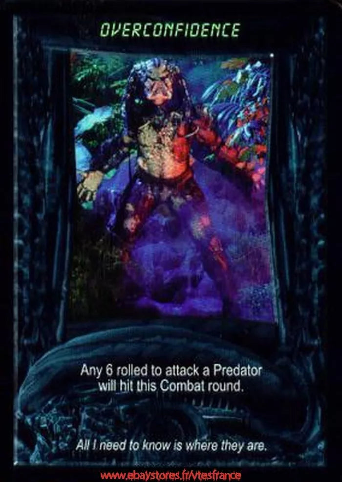Carte Aliens Predator CCG - Overconfidence