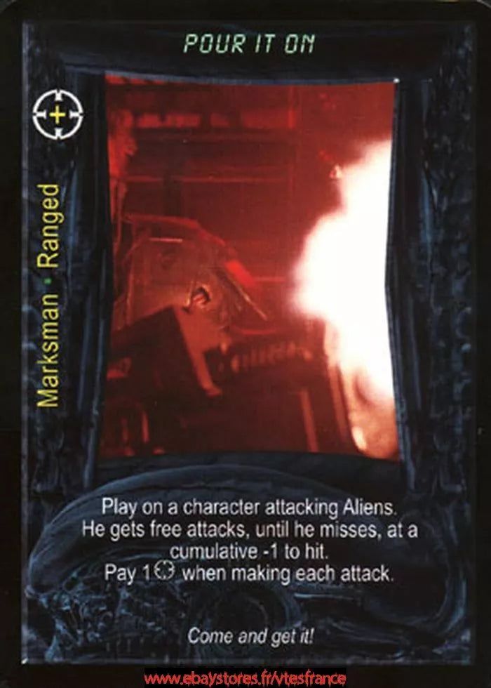 Carte Aliens Predator CCG - Pour It On