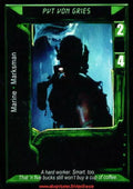 Carte Aliens Predator CCG - Pvt Von Gries