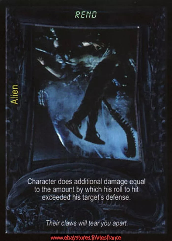 Carte Aliens Predator CCG - Rend