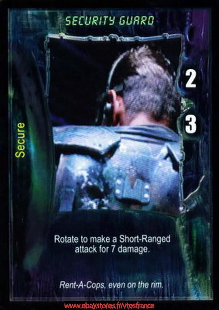 Carte Aliens Predator CCG - Security Guard