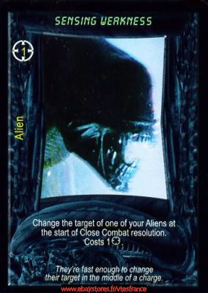 Carte Aliens Predator CCG - Sensing Weakness