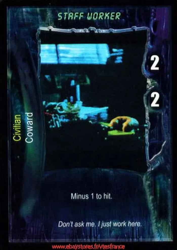 Carte Aliens Predator CCG - Staff Worker