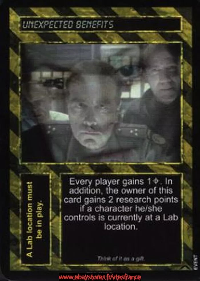 Carte Aliens Predator CCG - Unexpected Benefits