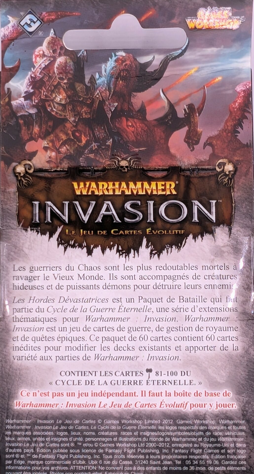 Les Hordes Dévastatrices [Warhammer Invasion]