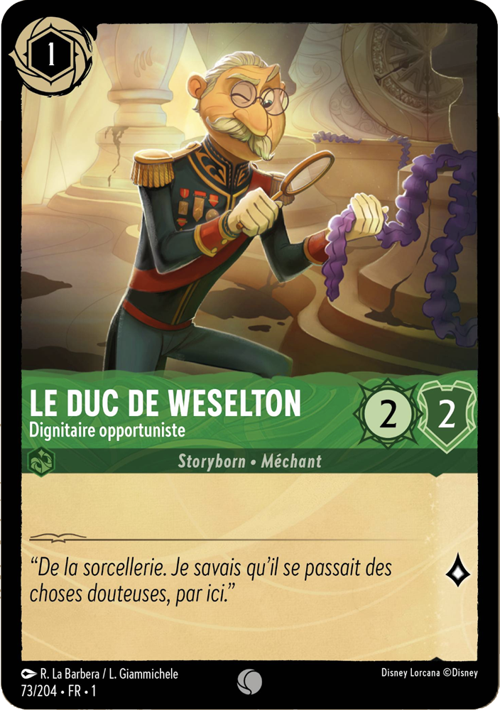 Le duc de Weselton - Dignitaire opportuniste [Chapitre 1 73/204 FR]