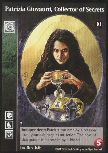 Patrizia Giovanni, Collector of Secrets [Tenth set] - VTES CCG