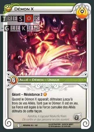 Démon X [Amakna 60/162 WAKFU] - Wakfu TCG - Amakna - Français (FR) - OCCASION