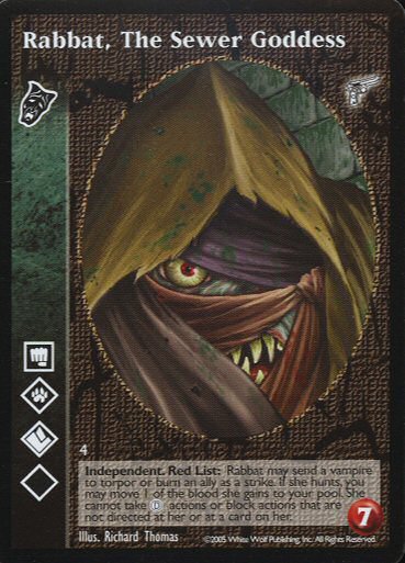 Rabbat, The Sewer Goddess [KMW set] - VTES CCG