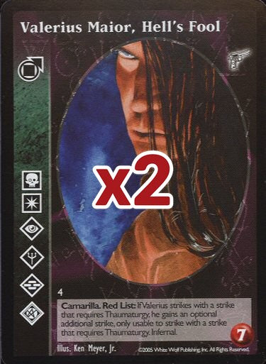 Valerius Maior, Hell's Fool [KMW set] - VTES CCG