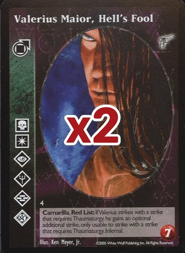 Valerius Maior, Hell's Fool [KMW set] - VTES CCG