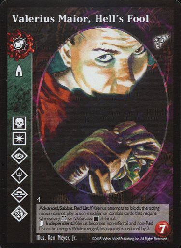 Valerius Maior, Hell's Fool [KMW set] - VTES CCG