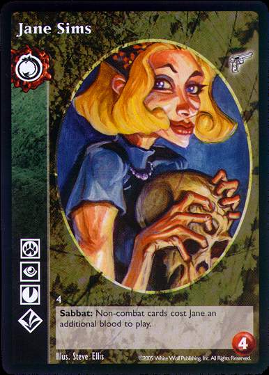 Jane Sims [KMW set] - VTES CCG