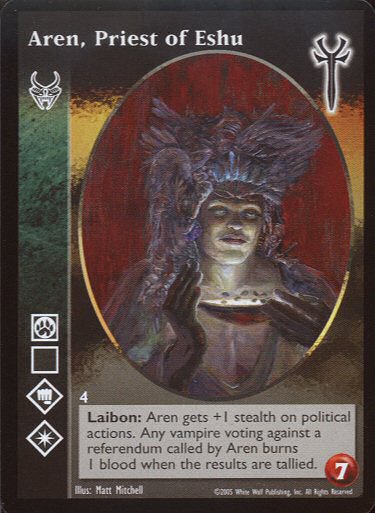 Aren, Priest of Eshu [LoB set] - VTES CCG