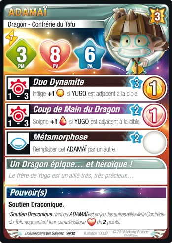 Adamaï [Krosmaster avec carte FR] - Krosmaster - OCCASION