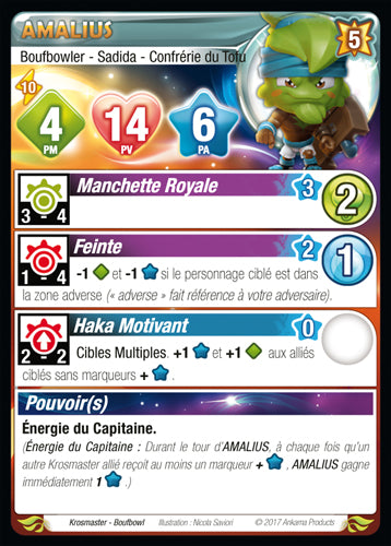 Amalius [Krosmaster avec carte FR] - Krosmaster - OCCASION