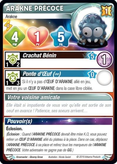 Arakne Précoce [Krosmaster avec carte FR] - Krosmaster - OCCASION