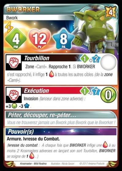 Bworker [Krosmaster avec carte FR] - Krosmaster - OCCASION