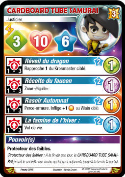 Cardboard Tube Samurai [Krosmaster avec carte EN] - Krosmaster - OCCASION