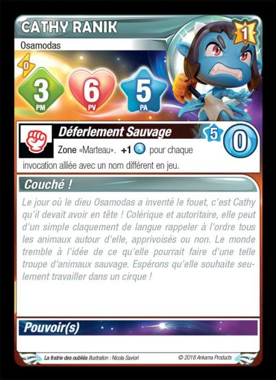 Cathy Ranik [Krosmaster avec carte FR] - Krosmaster - OCCASION