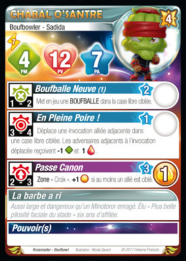 Chabal O'Santre [Krosmaster avec carte FR] - Krosmaster - OCCASION