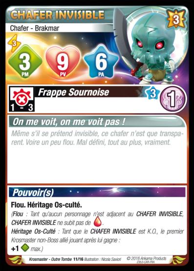 Chafer Invisible [Krosmaster avec carte FR] - Krosmaster - OCCASION