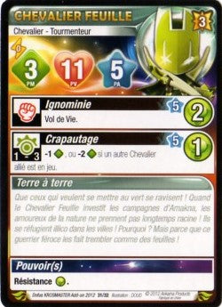 Chevalier Feuille [Krosmaster avec carte FR] - Krosmaster - OCCASION